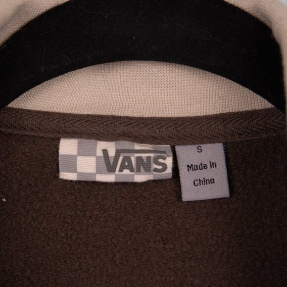Vans Y2K brown embroidered zip up jacket-S - Picture 4 of 5